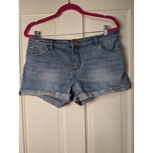 Sts Blue Women's Molly Mid Rise Frayed Hem Shorts Blue Size 31(810)